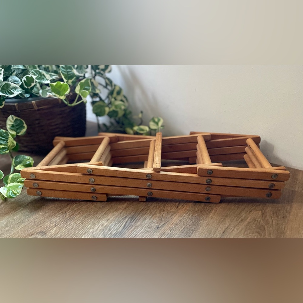 WOODEN COLLAPSIBLE WINE RACK STORAGE RACK - Picture 7 of 7